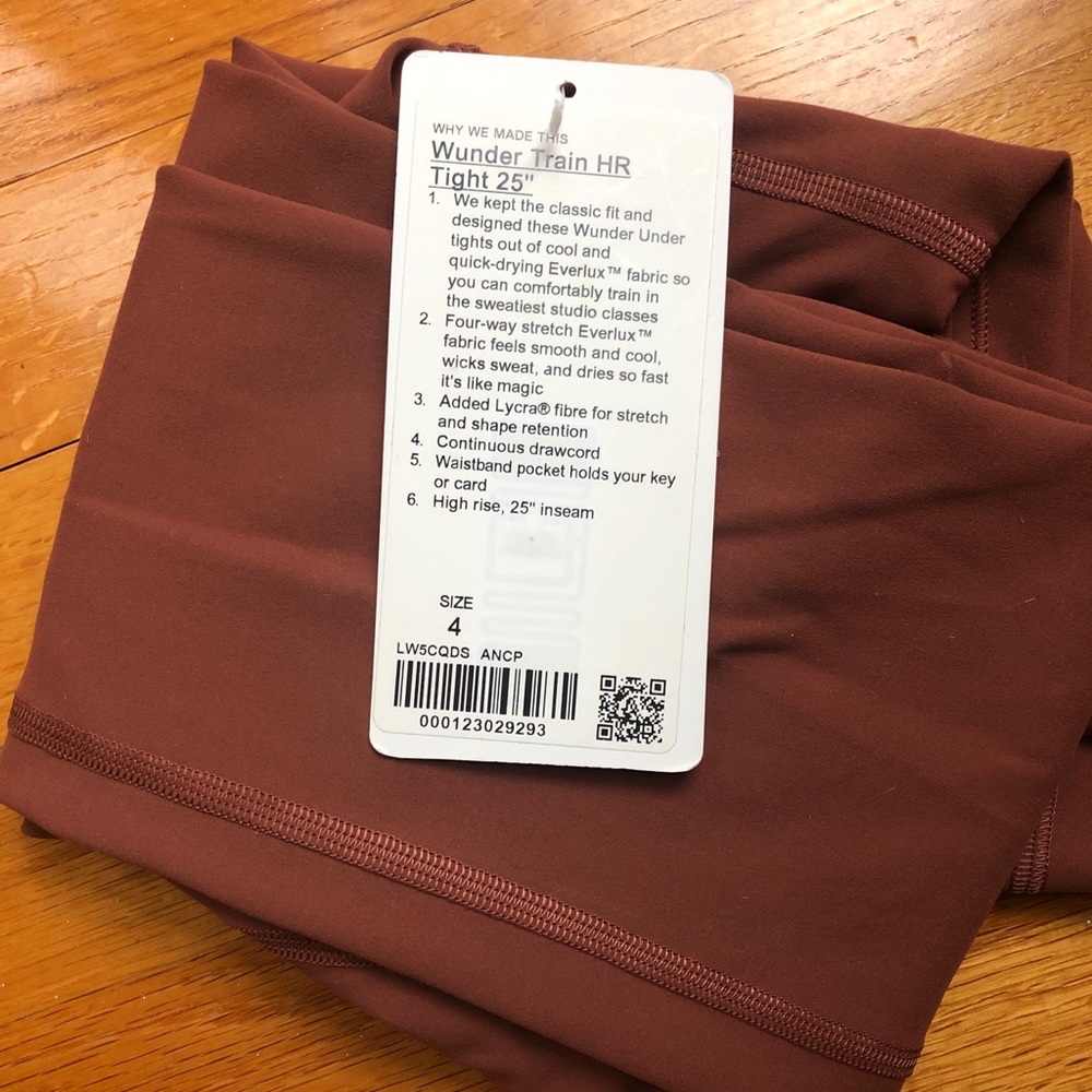 Lululemon Ancient Copper Wunder Train “25 sz4 RARE